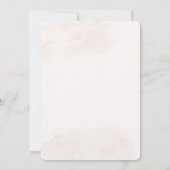 Boho blumenspanischer Hochzeitsempfang Einladung (Rückseite)