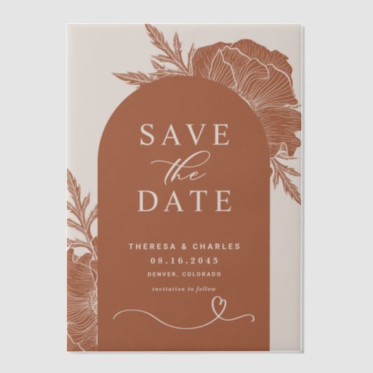 Boho Blumenstrasse Kunst, Dichtung und Musik Lugan Pergament Einladungen (Vorderseite)