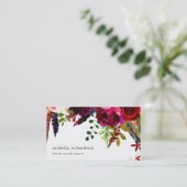 Boho Blumentropfen Visitenkarte (Stehend Vorderseite)