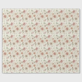Boho-Blumenverpackungspapier Geschenkpapier (Flach)