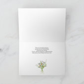 Boho blumenWedding Danke, Card Karte (Innenseite)