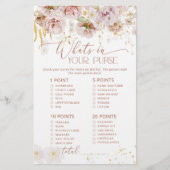 Boho BlumenWhats in Ihrem Baby-Duschspiel (Vorderseite)