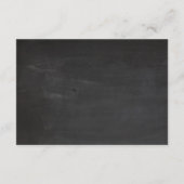 Boho Blumewreath-rustikale Tafel-Hochzeit Begleitkarte (Rückseite)