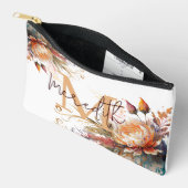 Boho bluoral personalisiert zubehörtasche (Offen)