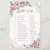 Boho Blush Blues Eukalyptus Goldrahmen Was für ein (Rückseite)