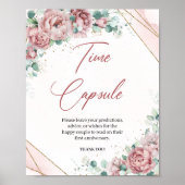 Boho blush Blues Eukalyptus Time Kapselspiel Poster (Vorne)