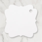 Boho-Blush-Blumen-Hochzeitseinladung Geschenkanhänger (Rückseite)