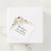 Boho-Blush-Blumen-Hochzeitseinladung Geschenkanhänger (Beispiel)