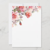 Boho-Blush-Blumen-Hochzeitseinladung Save The Date (Rückseite)