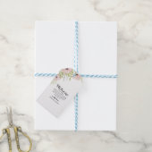 Boho-Blush-Blumenhochzeits-Einladung Geschenkanhänger (Mit Garn)