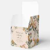 Boho Blush Botanical Moon Custom Baby Dusche Danke Geschenkschachtel (Geöffnet)