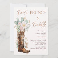 Boho Blush Cacti Boots Brunch Bubbly Brautparty