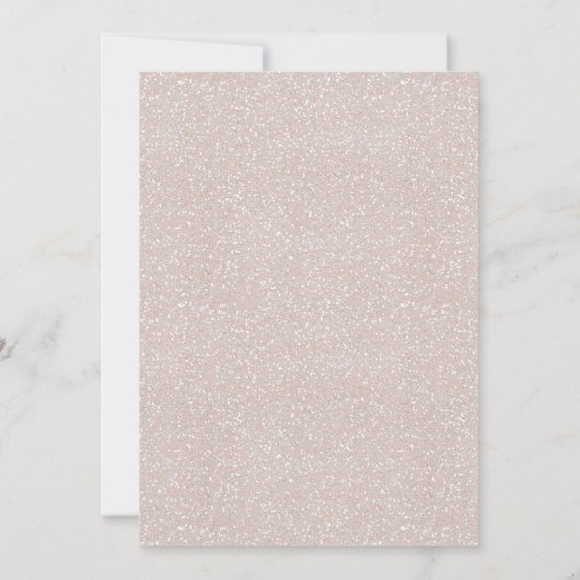 Boho Blush Floral Taco "über Liebe Paare Bridal Einladung (Rückseite)