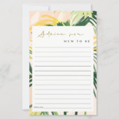 Boho Blush grüner Tropenpalmenberater für Mama (Vorderseite)