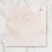 Boho Blush Lila Canopy Wedding Willkommen Geschenkanhänger (Rückseite)