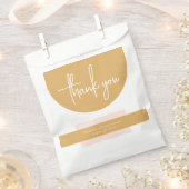 Boho Blush & Mustard Vielen Dank Geschenktütchen (Ausgeschnitten)