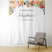 Boho blush orange bordeauxrot im Hintergrund Wandteppich (Beispiel)