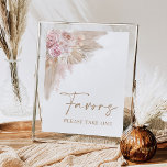 Boho Blush Pampas Floral Favoriten Brautparty Sign Poster<br><div class="desc">Dieses elegante "Favors"-Schild wird Ihre Veranstaltung sicherlich aufheitern,  sei es Ihre Hochzeit,  Brautparty,  Babydusche oder Geburtstagsparty. Die Rose sind gedämpft,  mit erdigen Pampasgras und weichen Boho-Elementen vermischt.</div>