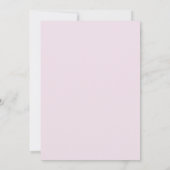 Boho-Blush-Pink-Blumen-Braut-Party Einladung (Rückseite)