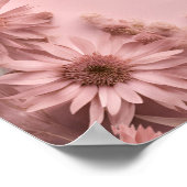 Boho Blush Pink Dried Wildblumen Script Willkommen Poster (Ecke)