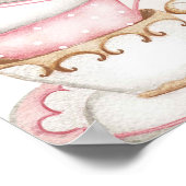 Boho Blush Pink Ein Baby brütet Begrüßungszeichen Poster (Ecke)