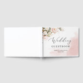 Boho Blush Pink Floral Gästebuch (Voll)