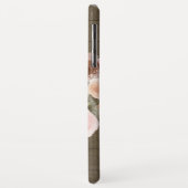 Boho Blush Pink Floral Reclased Barn Wood Name Case-Mate iPhone Hülle (Hinten/Links)