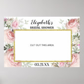 Boho Blush Pink Foto Standrahmen Prop Poster (Vorne)