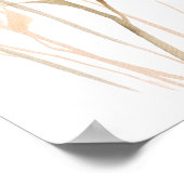 BOHO BLUSH PINK WATERCOLOR BLUMBABY IM BLOOM POSTER (Ecke)