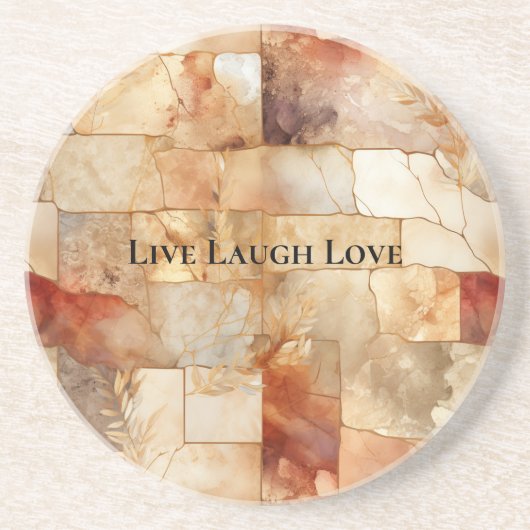 Boho Blush Pink Weihnachtsfloral Getränkeuntersetzer (Vorne)