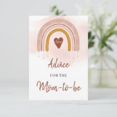 Boho Blush Rainbow Advice für die zukünftige Karte (Stehend Vorderseite)