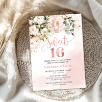 Boho blush Rosa Rose Gold 16 . Geburtstag