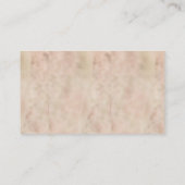 Boho Blush Watercolor Bloral Wedding Platzkarte (Rückseite)