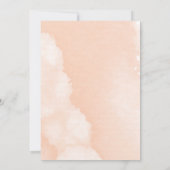 Boho Blush Watercolor & Cactus Graduation Party Einladung (Rückseite)