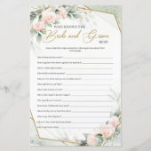 Boho Blush Wer die Braut und den Bräutigam Besten (Vorderseite)