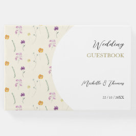 Boho Blush Wildblumen Gästebuch