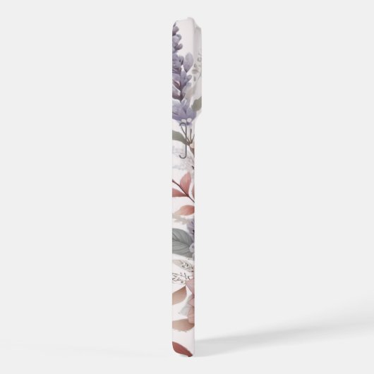 Boho Blüte mit Rosa iPhone Hülle (Rechte Seite)