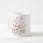 Boho Blüte mit Rosa Kaffeetasse (Vorderseite Links)