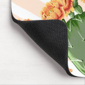 Boho Blüte prickly Birne Cactus & Chevrons Mousepad (Ecke)