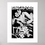 Boho Blüten Wohngestaltung Mauer Kunstdruckerei Poster (Vorne)