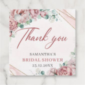 Boho blütendes Brautparty Geschenkanhänger (Vorderseite)