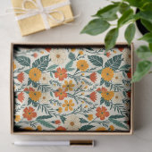 Boho-Blütenpracht Seidenpapier (Geschenk)