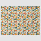 Boho-Blütenpracht Seidenpapier (Vorderseite)