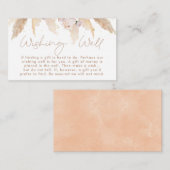 Boho Blütenwunsch gut Brautparty Beilage Karte (Vorne/Hinten)