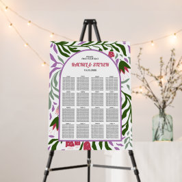 Boho Boarch, Folklore-Blume Hochzeitskarte