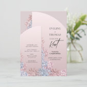 Boho-Bochenstrahl hyacinths Frühjahr Blüte der Kno Einladung (Stehend Vorderseite)