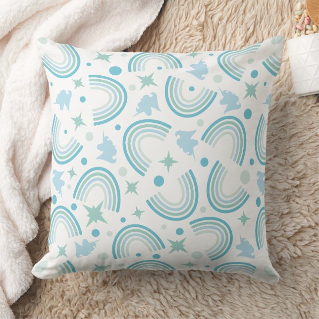 Boho-Bogen-Geometrisches Muster Kissen (Decke)