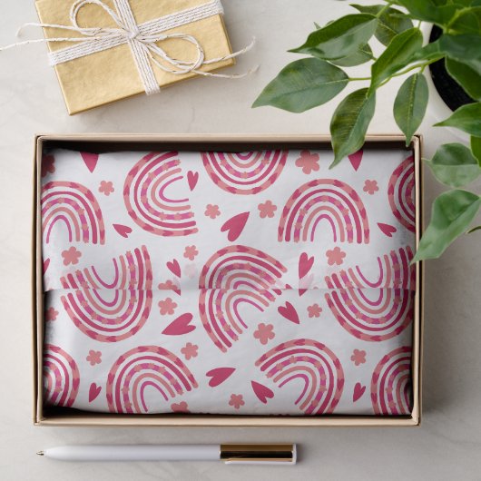 Boho-Bogen-Geometrisches Muster Seidenpapier (Geschenk)