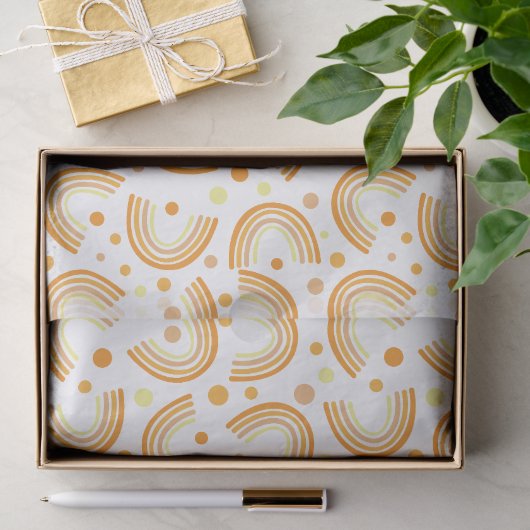 Boho-Bogen-Geometrisches Muster Seidenpapier (Geschenk)