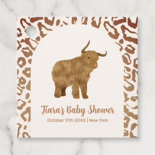 Boho-Bogen Heilige Kuh Western-Baby-Party Geschenkanhänger